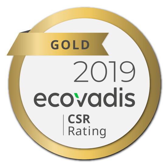 Ecovadis Gold Medal